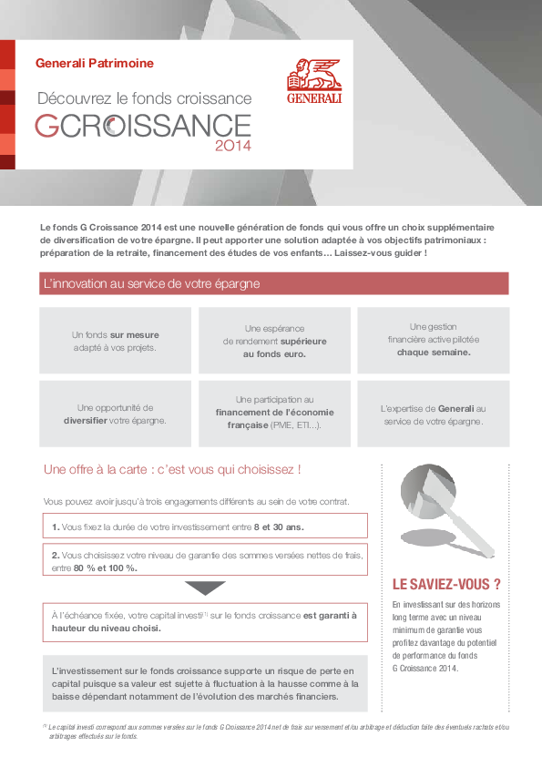 G Croissance 2014 (EURO042)