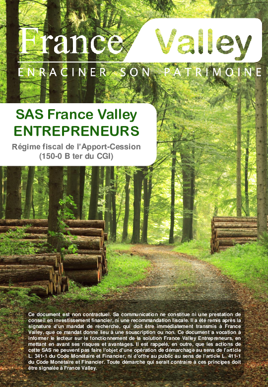 SAS France Valley ENTREPRENEURS (844717637)