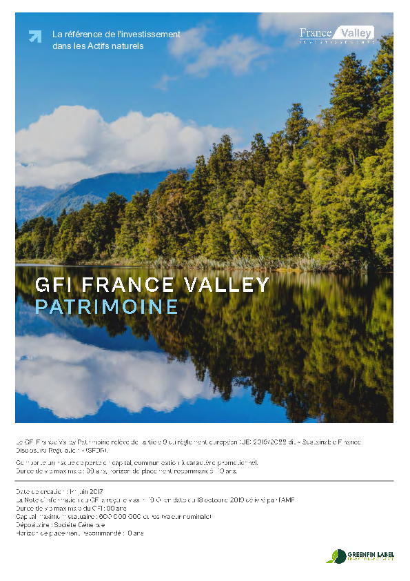 GFI - France Valley - PATRIMOINE (GFI0001)