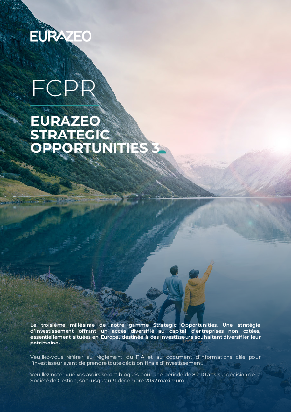 FCPR Eurazeo Strategic Opportunities 3 (FR001400B3G3)